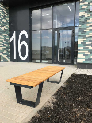 Скамья прямая 1,8 м чертеж
